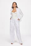 Buy_Dev And Viv_White Embroidery Trouser _at_Aza_Fashions