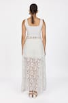 Shop_Dev And Viv_White Lace Embroidery Square Neck Dress _at_Aza_Fashions