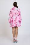 Shop_Dev And Viv_Pink Cotton Collared Floral Pattern Dress _at_Aza_Fashions