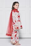 Shop_The Pony & Peony Co._Red Cotton, Net Gota Patti Paisley Print Anarkali Pant Set _Online_at_Aza_Fashions