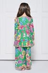 Shop_The Pony & Peony Co._Green Cotton Gota Patti, Embroidery, Piping, Floral Print Anarkali Pant Set _at_Aza_Fashions