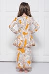 Shop_The Pony & Peony Co._Yellow Cotton Zari, Gota Patti, Ruffles Paisley Print Anarkali Set _at_Aza_Fashions