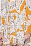 Buy_The Pony & Peony Co._Yellow Cotton Zari, Gota Patti, Ruffles Paisley Print Anarkali Set 