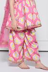 Buy_The Pony & Peony Co._Pink Cotton Gota Patti, Lace Heart Print Anarkali Pant Set _Online_at_Aza_Fashions
