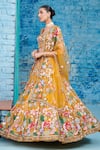 Buy_Opus Atelier_Yellow Net, Tulle Embroidery, Sequins, Beads Multicolour Zion Lehenga Set _Online_at_Aza_Fashions