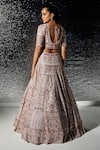 Shop_Opus Atelier_Purple Tulle, Net Embroidery, Sequins, Stones Lilac Verena Lehenga Set _at_Aza_Fashions