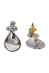 Sangeeta Boochra_Silver Plated Crystals Teardrop Elegance Earrings _Online_at_Aza_Fashions