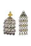 Sangeeta Boochra_Silver Plated Beads Heritage Filigree Earrings _Online_at_Aza_Fashions
