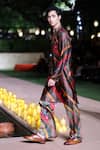 Punit Balana_Multi Color Organza, Silk Embroidery Resham Work Kurta With Pant _Online_at_Aza_Fashions