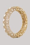 Auraa Trends_Gold Plated Stones, Rhinestones Royal Kundan Bangles _Online_at_Aza_Fashions