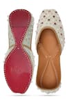 NR By Nidhi Rathi_Multi Color Pearled Pista Green Juttis _at_Aza_Fashions