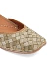 Buy_NR By Nidhi Rathi_Gold Embroidered Juttis _Online_at_Aza_Fashions