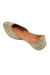 Shop_NR By Nidhi Rathi_Gold Embroidered Juttis _Online_at_Aza_Fashions