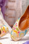 Shop_NR By Nidhi Rathi_Multi Color Multicolored Embroidered Juttis _at_Aza_Fashions