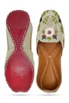 NR By Nidhi Rathi_Green Pista Handcrafted Juttis _at_Aza_Fashions