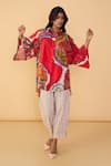 Buy_Saaksha & Kinni_Multi Color Box Loly Printed Trouser _Online_at_Aza_Fashions