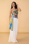 Shop_Saaksha & Kinni_White Polyester Solid Saylor Palazzo _Online_at_Aza_Fashions