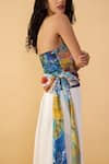 Saaksha & Kinni_White Polyester Solid Saylor Palazzo _at_Aza_Fashions