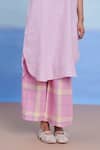 Saphed_Lilac Linen Collared Cassata Amalfi Shirt Kurta Set _at_Aza_Fashions
