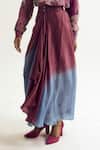 Buy_Capisvirleo_Lavender Silk Vinca Skirt _Online_at_Aza_Fashions