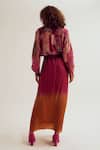 Shop_Capisvirleo_Pink Silk Vinca Skirt _at_Aza_Fashions