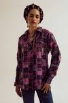 Buy_Capisvirleo_Lavender Chanderi Silk Patchwork, Embroidery Collared Cosmos Shirt _at_Aza_Fashions