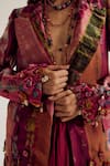 Buy_Capisvirleo_Fuchsia Silk Embroidery, Fabric Flowers Laburnum Tie Dye Blazer _Online_at_Aza_Fashions