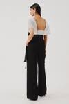 Shop_Aroka_White Poplin V-neck Eden Pleated Crop Top _at_Aza_Fashions