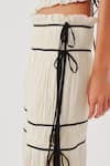 Buy_Aroka_Off White Muslin Amour Ruched Skirt _Online_at_Aza_Fashions