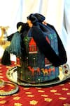 Shop_Mid July Home_Black Embroidery, Beads, Tassels Luxury Rajasthan Potli Bag _at_Aza_Fashions