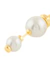 Buy_Isharya_Gold Plated Pearls Illusion Silicon Stud Earrings _Online_at_Aza_Fashions