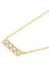 Buy_Isharya_Gold Plated Pyramid Mirror Pendant Necklace _Online_at_Aza_Fashions