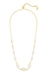 Shop_Isharya_Gold Plated Demi Goddess Mirror Choker Necklace _at_Aza_Fashions