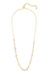 Shop_Isharya_Gold Plated Modern Maharani Bolo Choker Necklace _at_Aza_Fashions