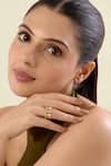 Shop_Isharya_Gold Plated Stones Modern Maharani Stackable Ring _Online_at_Aza_Fashions