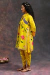Buy_Prachi Kamat_Yellow Viscose, Silk Morbagh Print Jacket _Online_at_Aza_Fashions