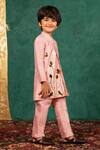 Buy_JILMIL DREAMWEAR_Pink Shantoon Embroidery, Sequins Light Acrylic Kurta Set _Online_at_Aza_Fashions