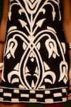 Shop_Indian Summer Story_Black Cotton, Poplin Embroidery Square Neck Tulip Thread Dress 