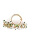 Vivinia By Vidhi Mehra_Gold Plated Pearls, Stones Saadgi Floral Embellished Ring _Online_at_Aza_Fashions