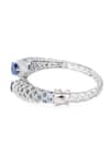 Vivinia By Vidhi Mehra_Silver Plated Stones Embellished Kada _Online_at_Aza_Fashions