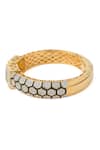 Vivinia By Vidhi Mehra_Multi Color Gemstones, Florence Embellished Kada _Online_at_Aza_Fashions