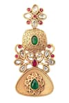 Buy_Vivinia By Vidhi Mehra_Multi Color Stones Isvaraah Embellished Earrings _Online_at_Aza_Fashions