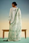 Shop_Shetab Kazmi_White Cotton Embroidery, Tassels Round Neck Kurta Pant Set _at_Aza_Fashions