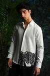 Buy_House Of Koa_White Crepe Embroidery Zira Print Shirt _at_Aza_Fashions