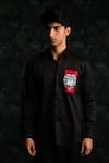 Buy_House Of Koa_Black Embroidery Kong Shirt _at_Aza_Fashions