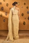Shop_Masaba_Ivory Tissue, Silk Embroidery, Moon Garden Saree With Unstitched Blouse Piece _at_Aza_Fashions
