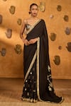Buy Masaba Black Silk Sequins, Foil Wishdrop Gota Saree With Unstitched Blouse Piece at Aza Fashions Buy_Masaba_Black Silk Sequins, Foil Wishdrop Gota Saree With Unstitched Blouse Piece _at_Aza_Fashions