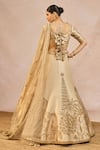 Shop_Masaba_Ivory Tissue, Organza Embroidery, Patchwork, Namkeen 12 Kalis Lehenga Set _at_Aza_Fashions