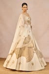 Shop_Masaba_Ivory Tissue, Organza Embroidery, Patchwork, Pehli Kiran 12 Kalis Lehenga Set _Online_at_Aza_Fashions
