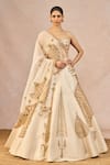 Shop_Masaba_Ivory Tissue, Organza Embroidery, Pehli Kiran 12 Kalis Bridal Lehenga Set _Online_at_Aza_Fashions